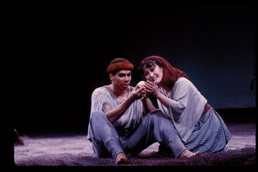 Eugene Perry and Ai-Lan Zhu in Under the Double Moon at Opera Theatre of Saint Louis