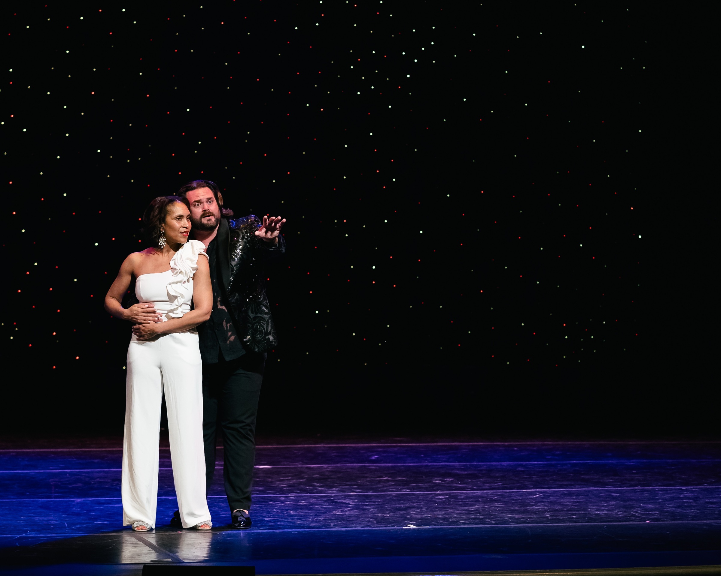 Talise Trevigne and Company Artist Dane Suarez in “A Divine Night in Delaware,” a 2025 showcase of Wilmington’s performing arts groups (photo: Meghan Newberry)