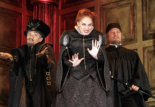 Volpone at Wolf Trap Opera, with Rodell Rosel, Lisa Hopkins Seegmiller, and Museop Kim