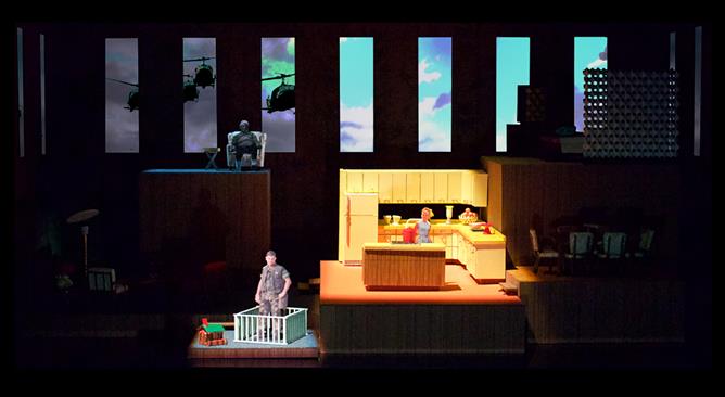 A scenic design for Glory Denied