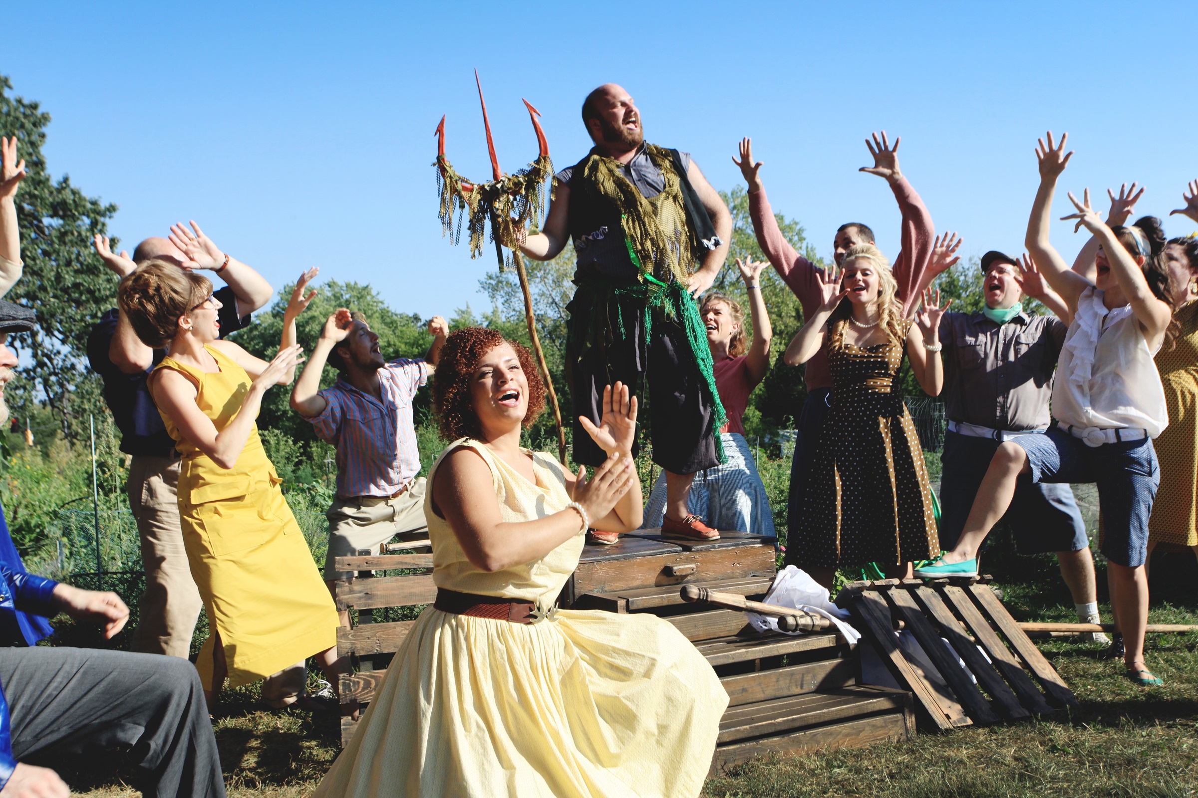 Mixed Precipitation’s “picnic operettas” travel to community gardens, farms, and wineries during Minnesota’s fairer months, presenting delightful mash-ups of traditional opera and popular music.
