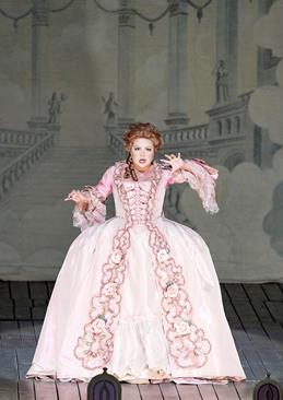 Anna Netrebko in Adriana Lecouvreur at the Wiener Staatsoper, in a co-production with the Metropolitan Opera and San Francisco opera