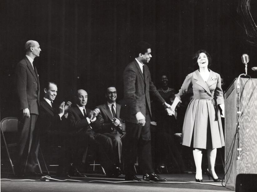George Shirley and soprano Francesca Roberto at the 1961 Met National Council Auditions