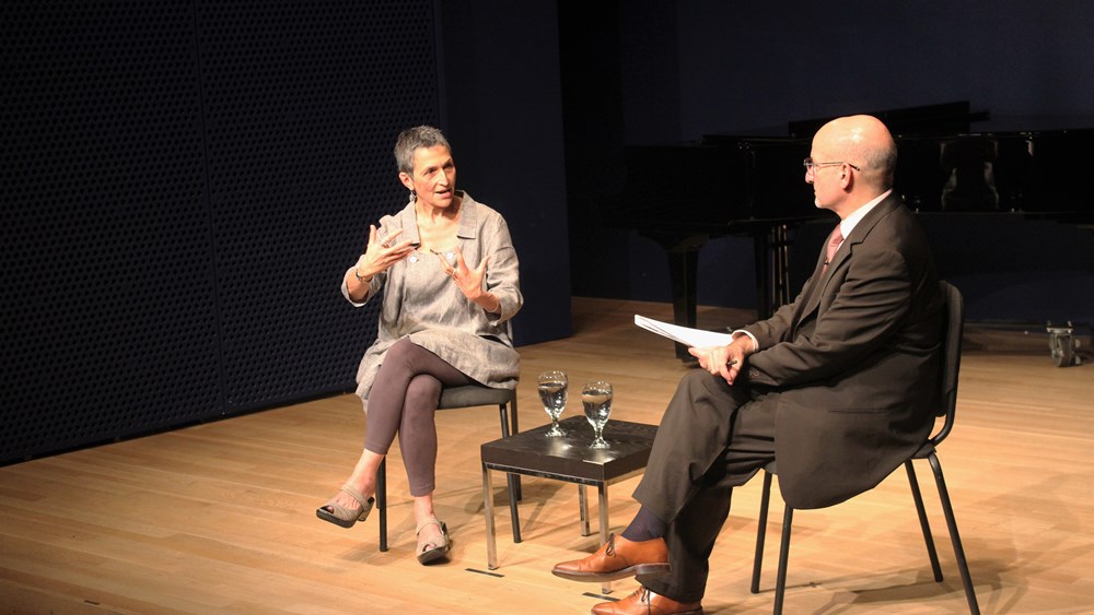 Laura Kaminsky at a Creators in Concert event