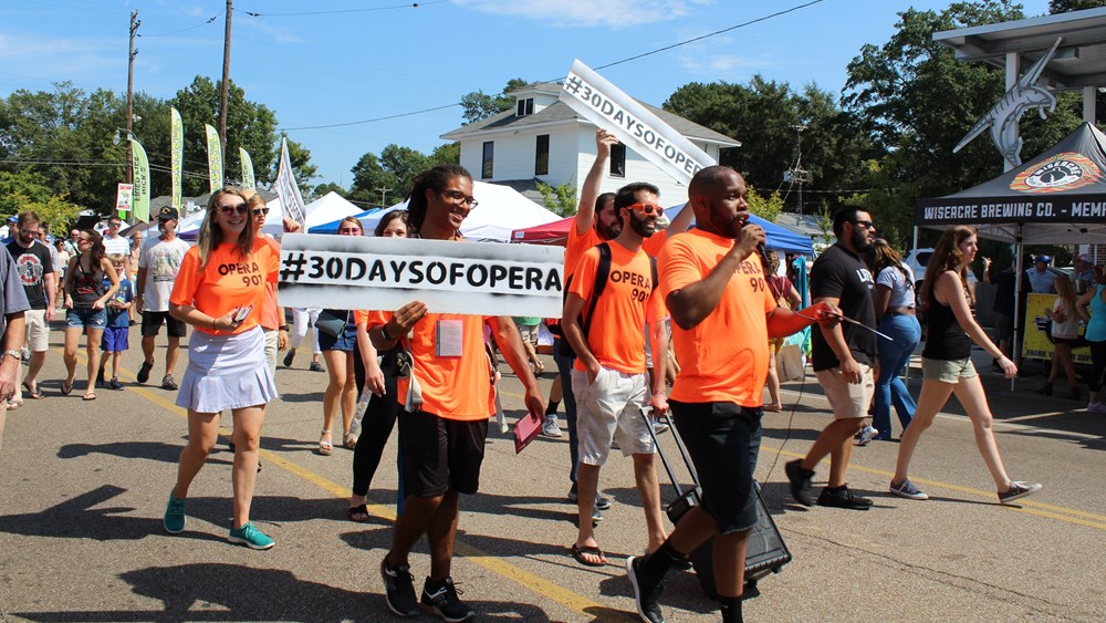 Opera Memphis’ 30 Days of Opera participates in the Cooper-Young Festival, a local arts and culture festival. (photo: Courtesy of Opera Memphis)