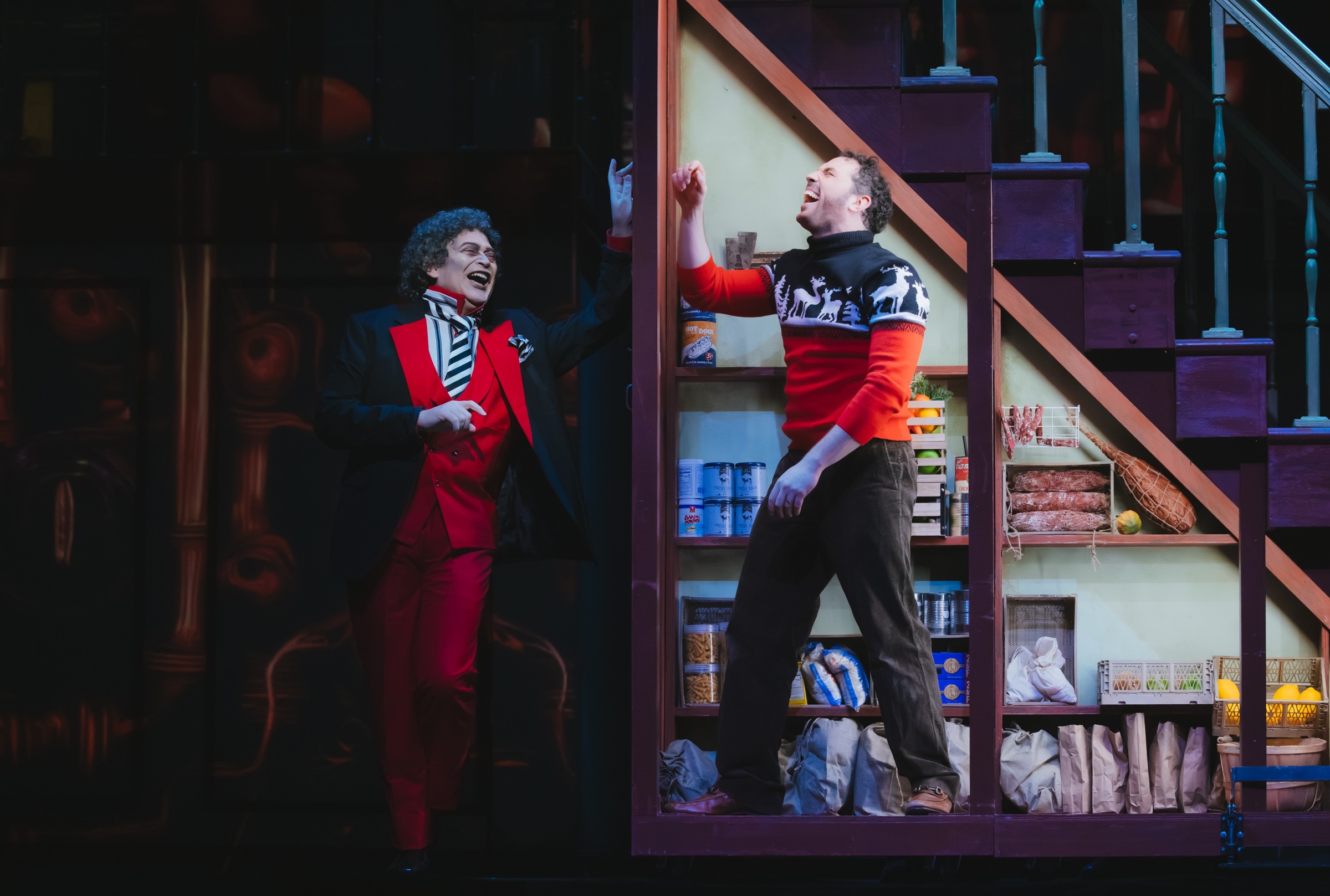 Nathan Granner and Robert Wesley Mason in The Shining at Portland Opera in spring 2025 (photo: Sunny Martini)