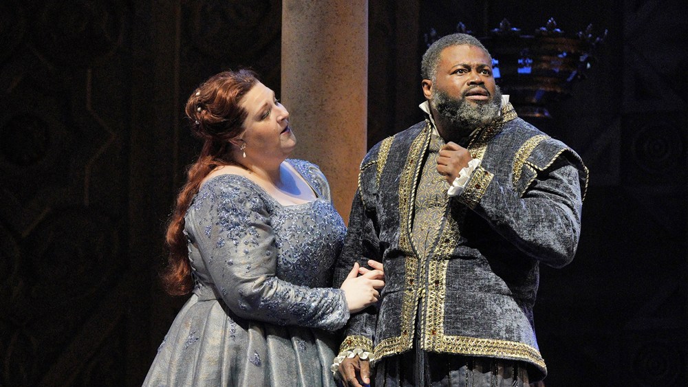 Russell Thomas and Tamara Wilson in Lyric Opera of Chicago’s Ernani (photo: Cory Weaver)