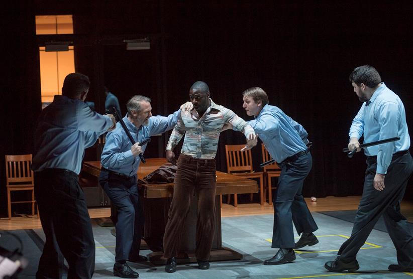 Rickey Jackson (at center) in Blind Injustice at Cincinnati Opera