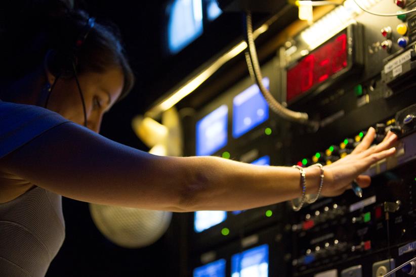 Production Director Chelsea Antrim Dennis backstage at The Santa Fe Opera
