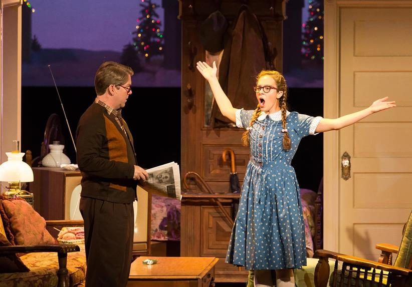 Daniel Belcher and Lauren Snouffer in Ricky Ian Gordon’s The House Without a Christmas Tree at Houston Grand Opera in 2017