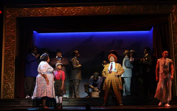 Ronnita Miller, Charles Dennis, and Victor Ryan Robertson in X at Detroit Opera (photo: Micah Shumake)