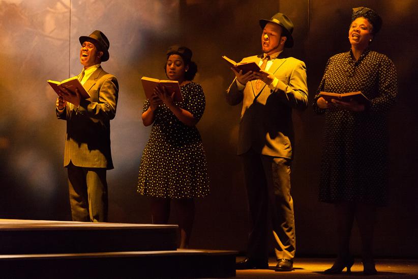 The gospel chorus in A Coffin in Egypt at Houston Grand Opera