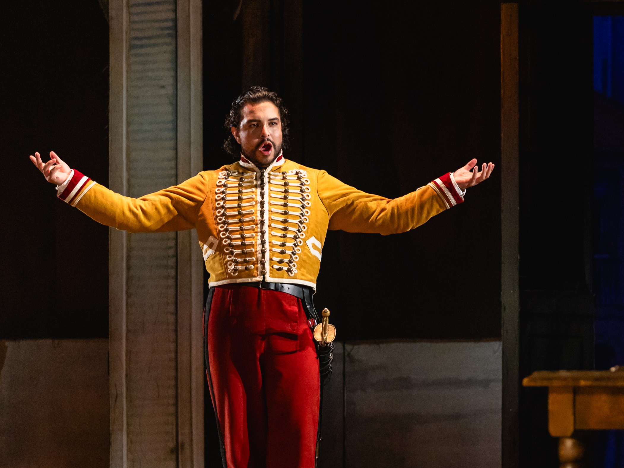 Laureano Quant as Zuniga in Carmen at The Dallas Opera in fall 2025 (photo: Kyle Flubacker)
