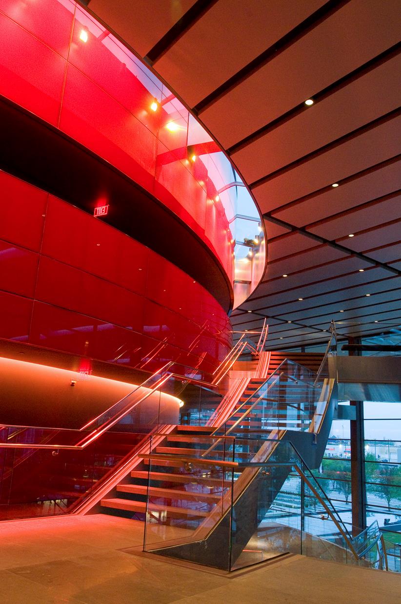 The interior of the Winspear Opera House