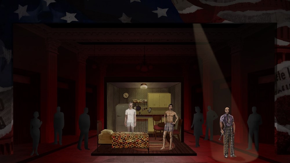 The product team's concept for Tim's apartment