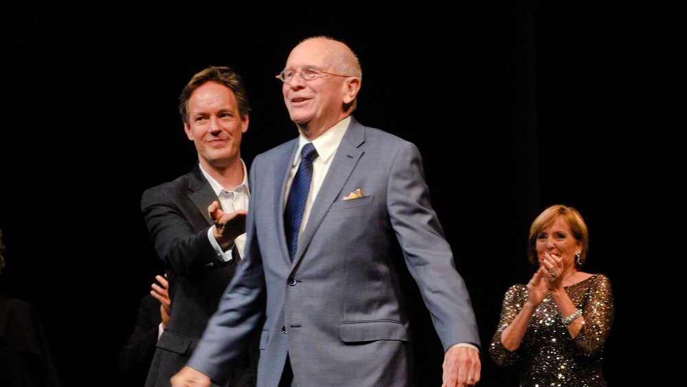 McNally With Jake Heggie and Frederica Von Stade at the premiere of Great Scott
