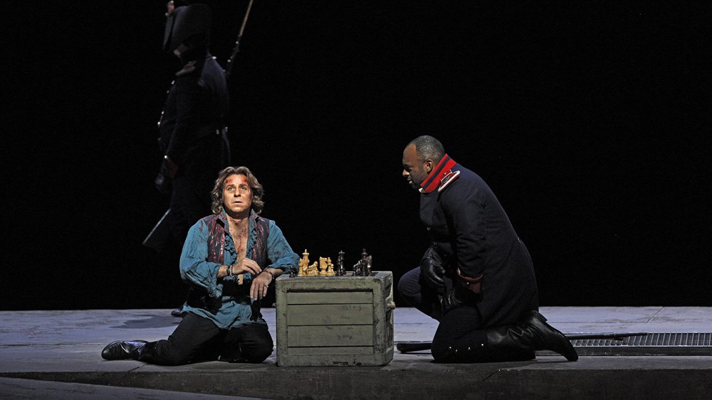 Green opposite Roberto Alagna in the Met’s Tosca (Mary Sohl)