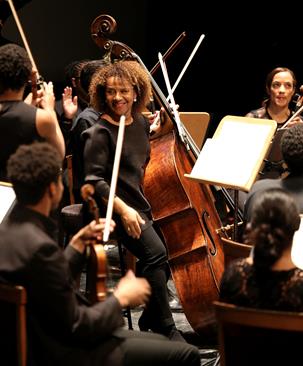 Chi-chi Nwanoku with Chineke!