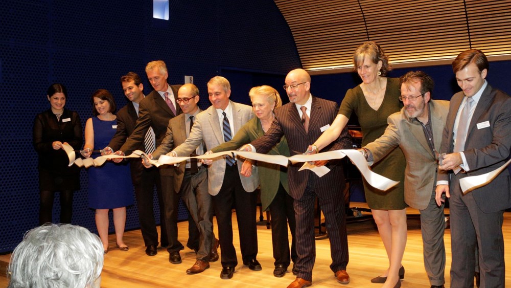 The ribbon-cutting ceremony for the National Opera Center’s opening in 2012. (photo: Ken Howard)
