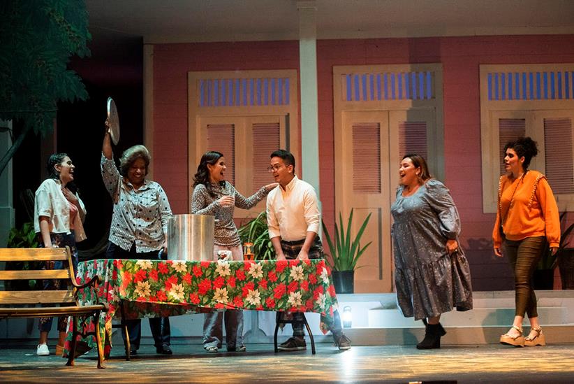 ¿Y los pasteles? presented by Teatro de la Ópera and Pro Arte Musical, with Carla Vargas, Anamer Castrello, Zulimar López, José Camuy, Nasha Padilla, and Camille Robles