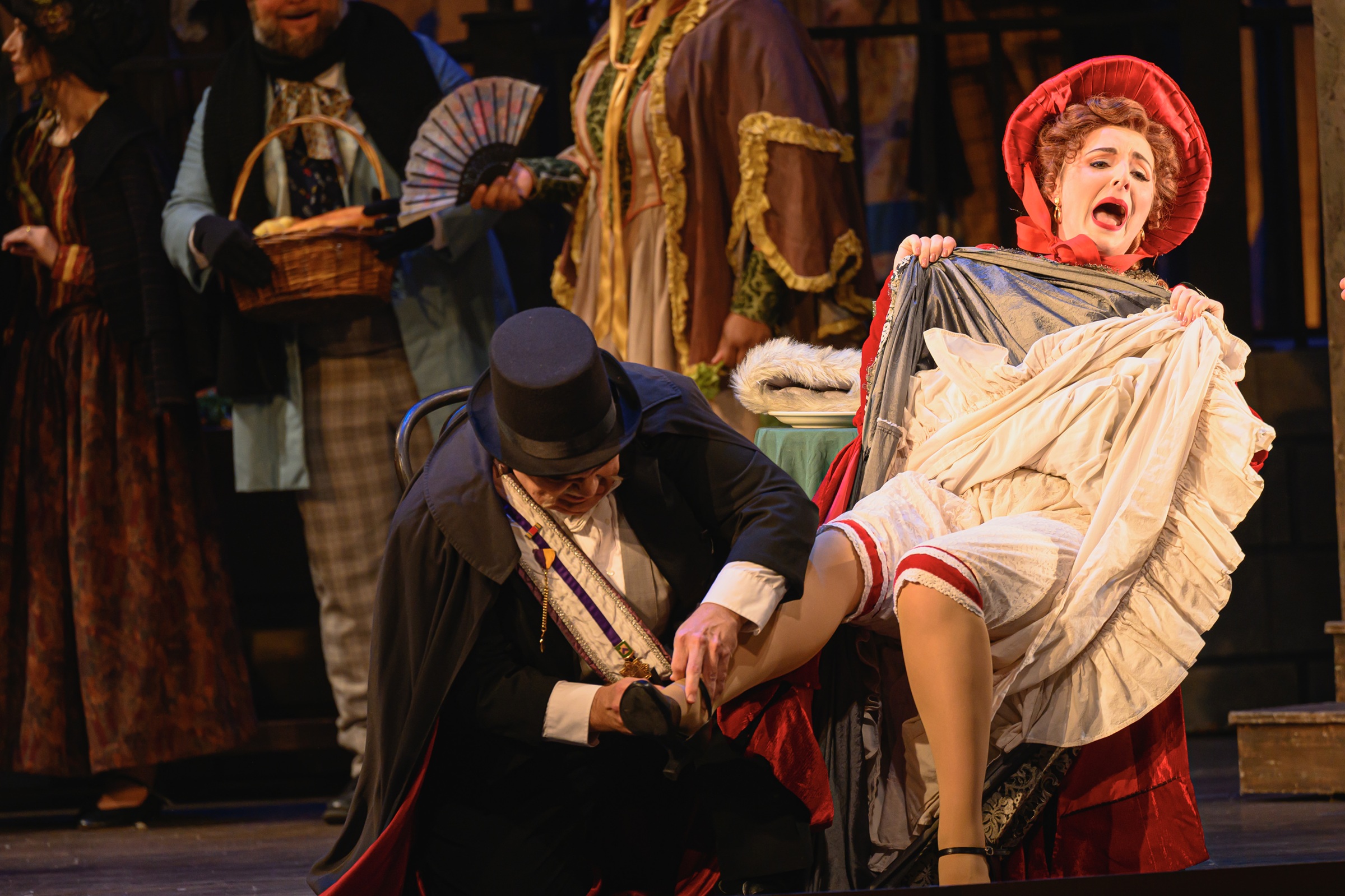 Steven Condy and Company Artist Emily Margevich in OperaDelaware’s 2024 La bohème (photo: Moonloop Photography)