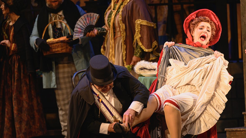 Steven Condy and Company Artist Emily Margevich in OperaDelaware’s 2024 La bohème (photo: Moonloop Photography)