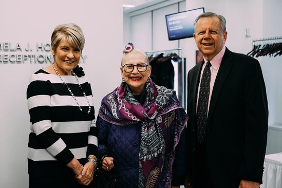 Jane A. Robinson (center), with Jeri Sedlar and Rick Miners