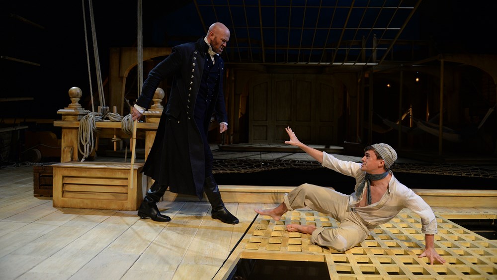 Zachary James and Christian Sanders in Des Moines Metro Opera’s 2017 Billy Budd