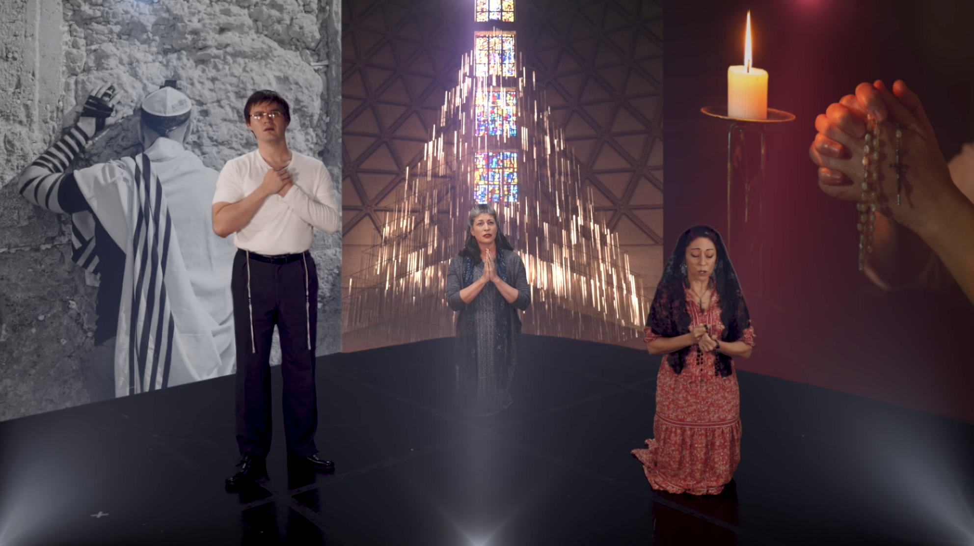 Hawai’i Opera Theatre’s world premiere of Hometown to the World, with Ian Mcguffin, Sarah Lambert Connelly, and Maya Hoover