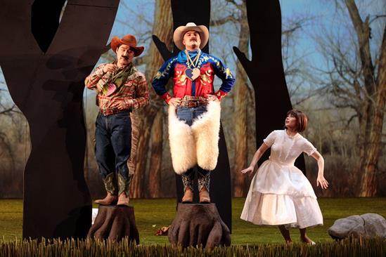 Konu Kim, John Brancy, and Alisa Jordheim in San Diego Opera’s Così fan tutte