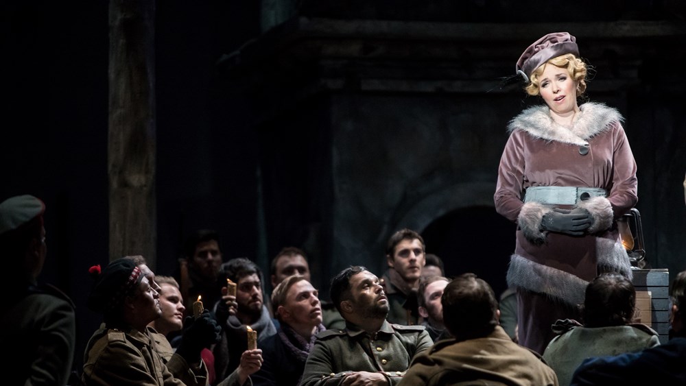 Karin Wolverton in Silent Night (librettist Mark Campbell, composer Kevin Puts) at Minnesota Opera in 2018 (photo: Dan Norman)