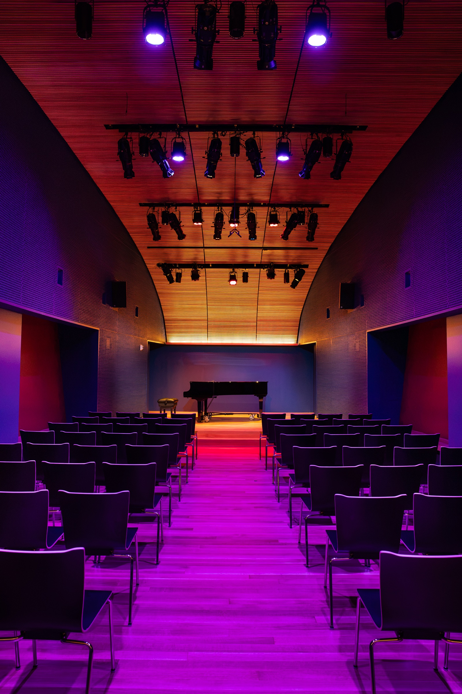 New theatrical LED lighting in Marc A. Scorca Hall (photo: Curtis Brown Photography)