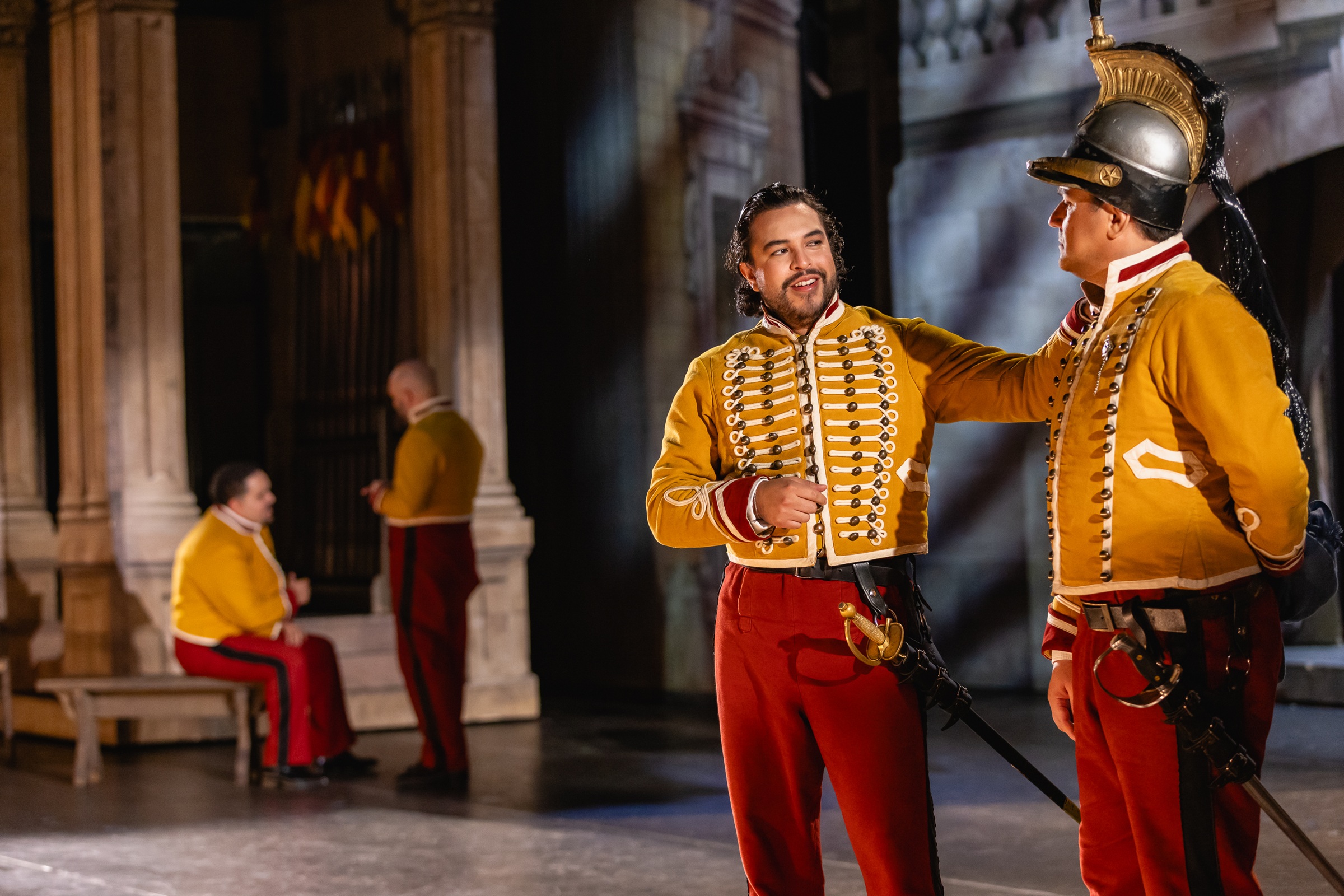 Laureano Quant and Saimir Pirgu in The Dallas Opera’s 2025 Carmen (photo: Kyle Flubacker)
