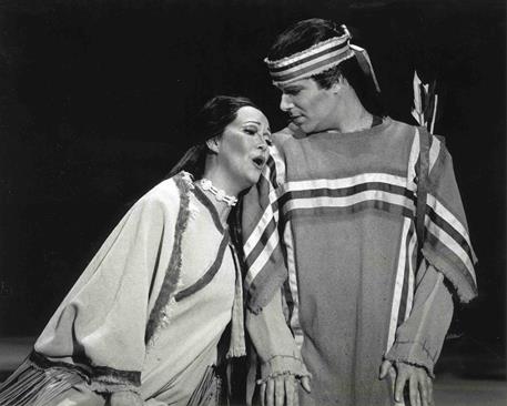 The original cast of Coyote Tales at Lyric Opera of Kansas City, 1998