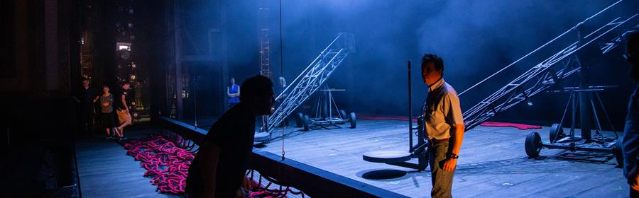 A tech rehearsal for Götterdämmerung at Lyric Opera of Chicago