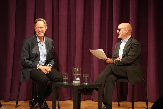 Jake Heggie in conversation with Marc A. Scorca (photo by Sarah K. Ivins)