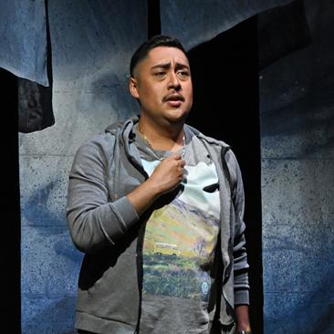 Armando Contreras in The Knock at Cincinnati Opera in 2023 (photo: Philip Groshong)