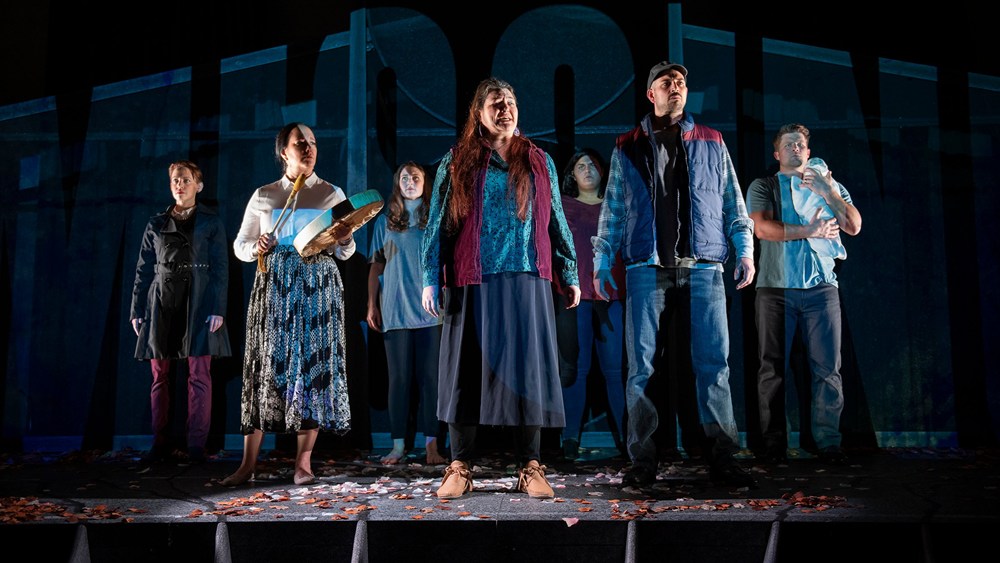 Missing at Pacific Opera Victoria, with Heather Molloy, Marion Newman, Caitlin Wood, Rose-Ellen Nichols, Joanna Diindiisikwe Simmons, Kyle Lehmann, and Jan van der Hooft