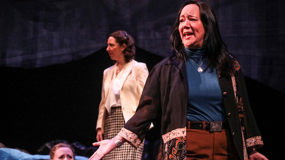 Marion Newman in Missing, by Brian Current and Marie Clements, at Anchorage Opera in 2023 (photo: Kathleen Behnke)