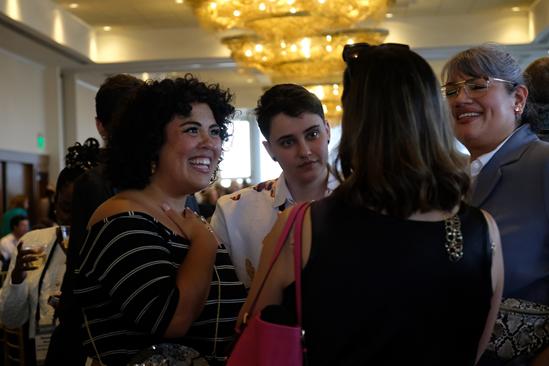 Colleagues connected at the Host Company Reception at the Dorothy Chandler Pavilion. (photo: Jc Olivera Photography)