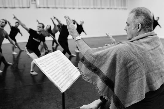Mark Morris in a rehearsal