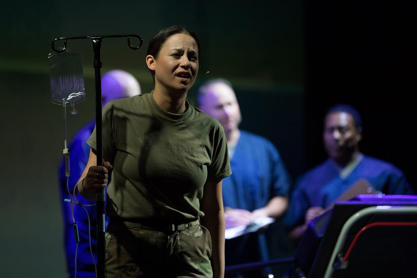 Staff Sgt. Rachel Farber in The Falling and the Rising