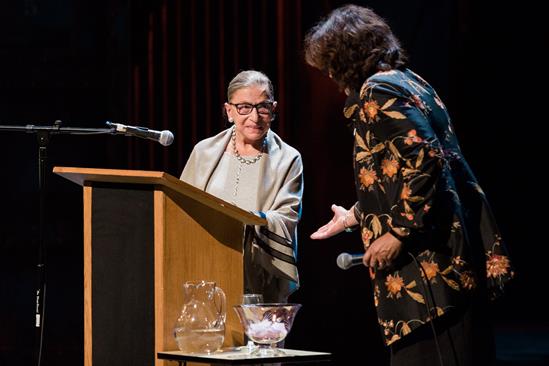Ginsburg with Francesca Zambello at Glimmerglass Festival talk