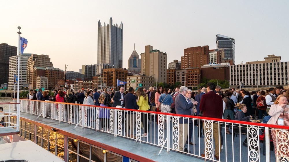 Conference attendees boarded the Gateway Clipper for the Host Company Reception (photo: David Bachman Photography)
