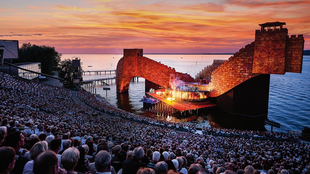The Bregenz Festival’s 2015–2016 production of Turandot set on Lake Constance in Bregenz, Austria (photo: Marcel Hagen Studio)