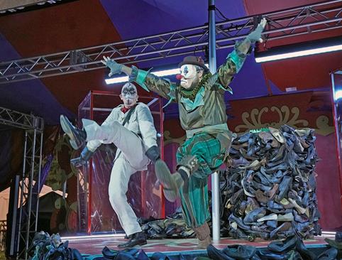 Kevin Burdette and Alek Shrader in The Atlanta Opera’s Kaiser of Atlantis