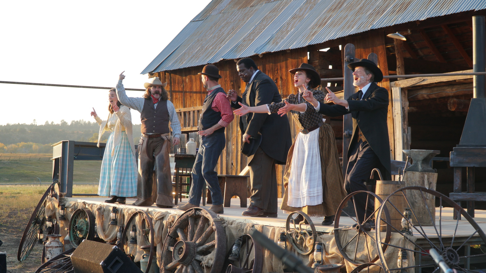 Opera Lafayette’s production of The Blacksmith, with Sarah Shafer, Arnold Livingston Geis, Dominique Cote, Joshua Conyers, Pascale Beaudin, and Frank Kelley