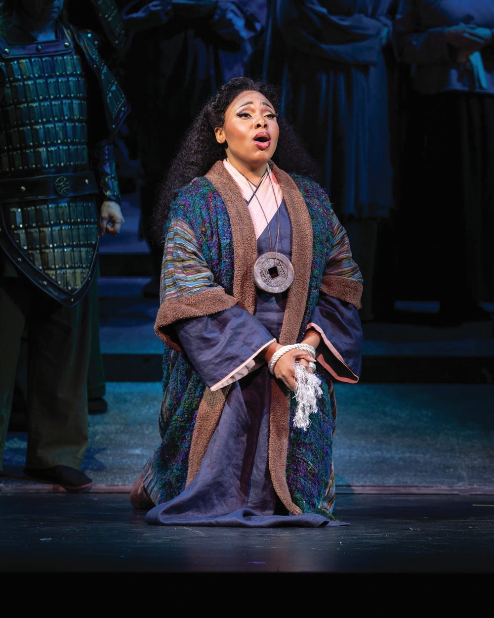 Brittany Olivia Logan as Liù in Turandot at Lyric Opera of Kansas City in spring 2025 (photo: Andrew Schwartz)