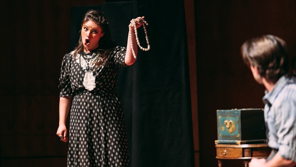 Camila Montefusco in The Medium with the Orchestre classique de Montréal in 2024 (photo: Tam Photography)