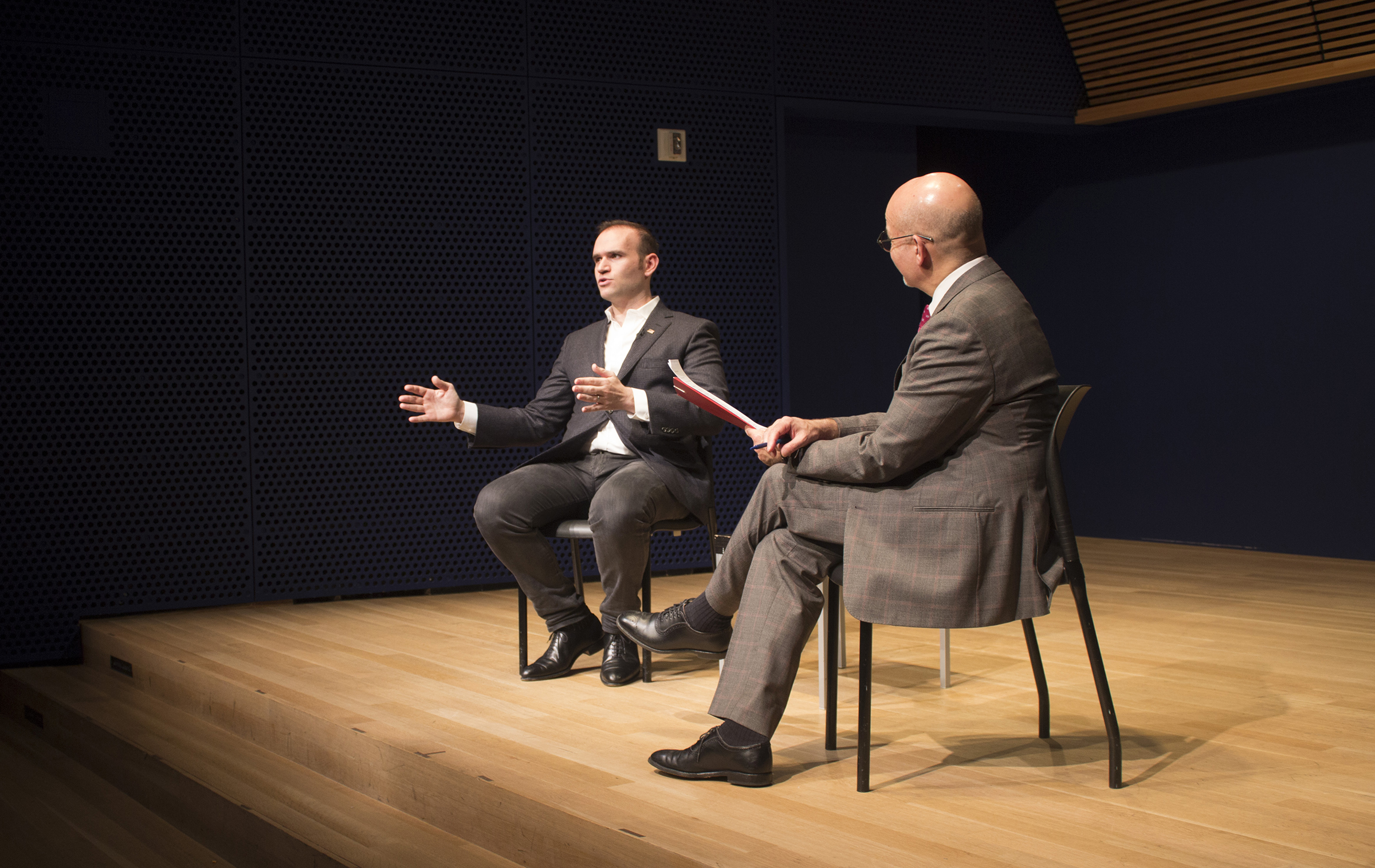 Michael Fabiano and Marc A. Scorca at a Conversations event